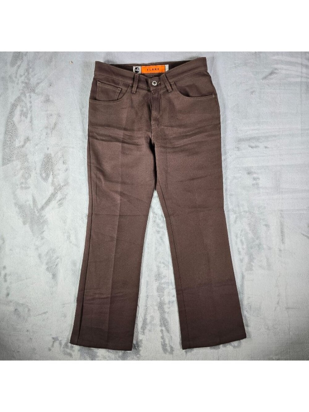 Vintage 1997 Levi's SilverTab Flare Leg Brown Polyester Pants (Juniors 9 Short)